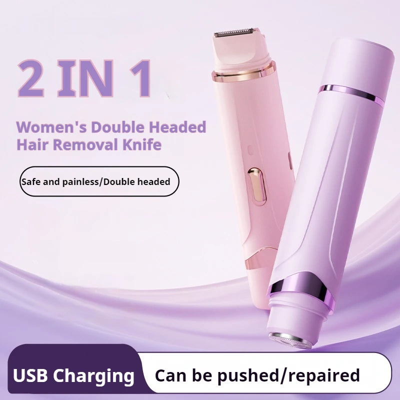 2-in-1 Electric Razor & Epilator for Women – Rechargeable