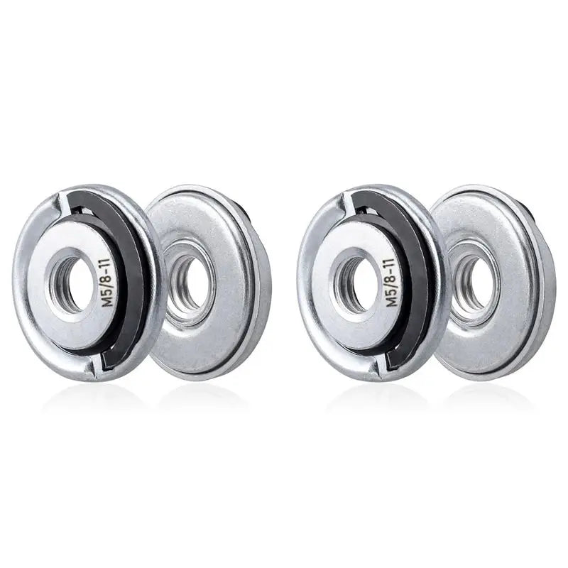 4-Pack Quick Change Angle Grinder Flange Lock Nuts 5/8-11