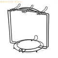Double-Tier Iron Coffee Mug & Plate Draining Rack – Black