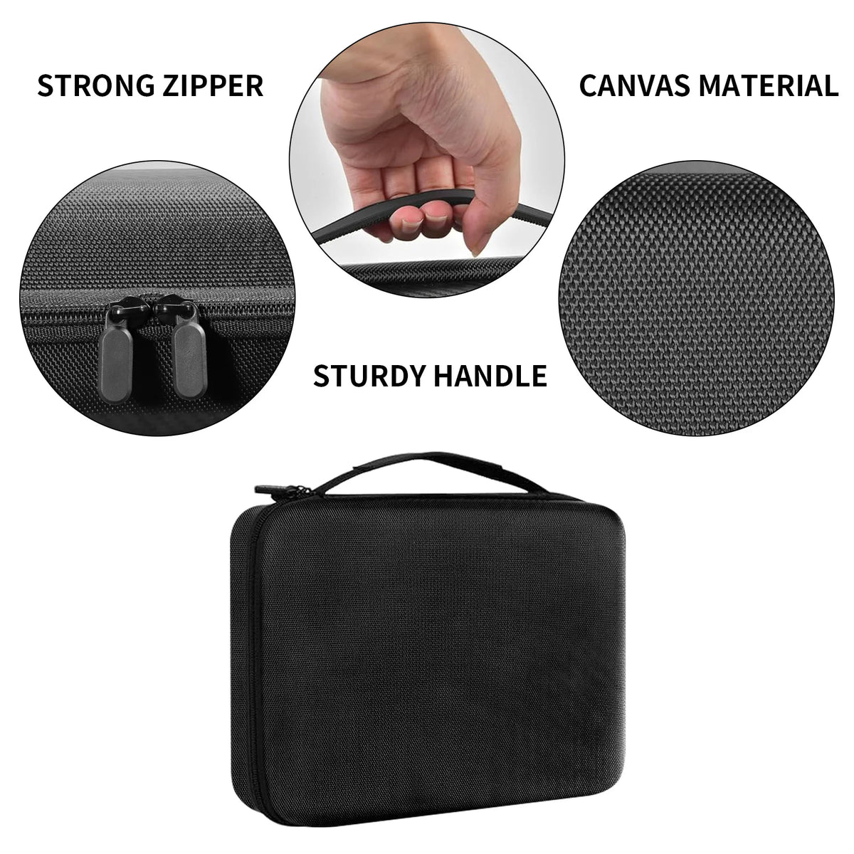 VIBE Hard EVA Barber Clipper Case – Travel Organizer Bag