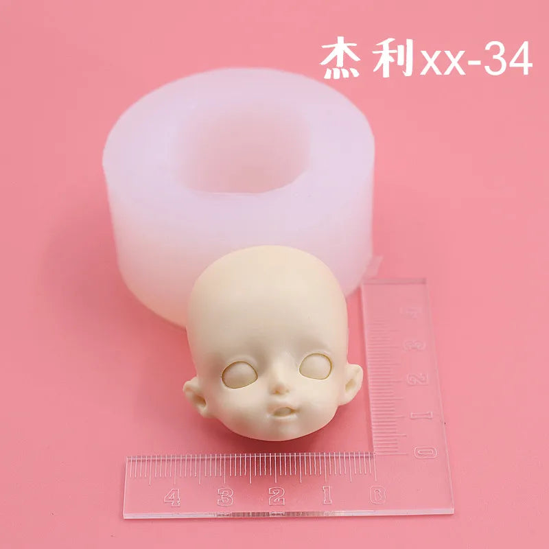 Silicone Clay Face Mold – Fondant & Pottery Sculpting Tool