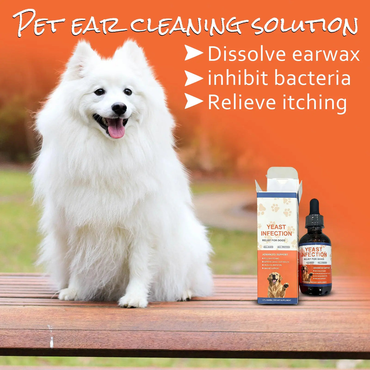 VIBE Dog Ear Cleaning Drops & Multivitamin Set 60ml