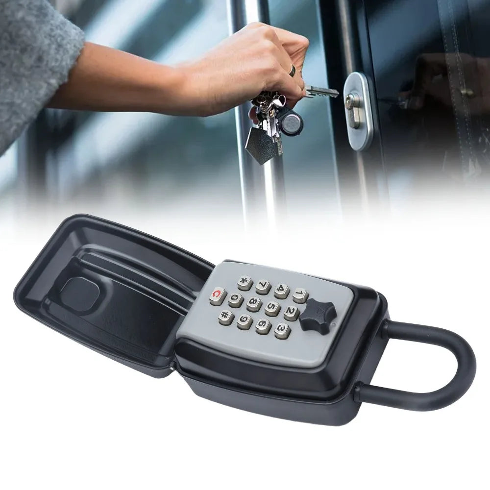 Wall Mounted 12-Digit Combination Key Lock Box – Aluminum