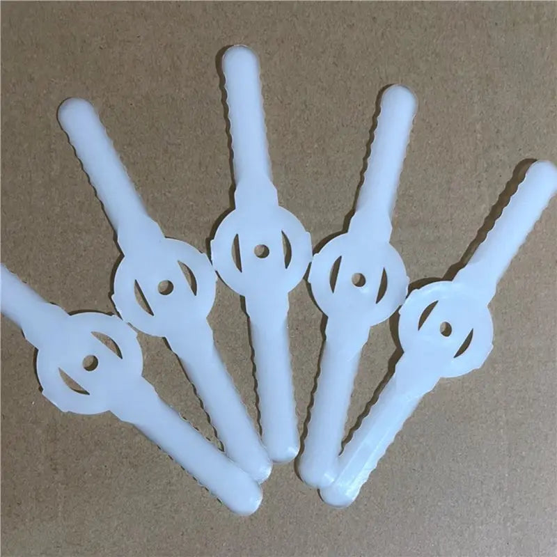 120-Pack Plastic Grass Trimmer Blades for Cordless Lawn Mowers