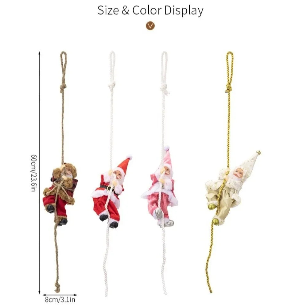 Climbing Santa Claus Christmas Tree Hanging Ornament