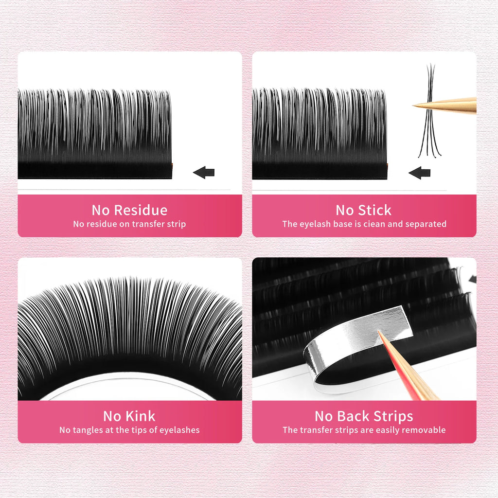 XIUSUZAKI Soft Matte Black Classic Individual Lash Extensions