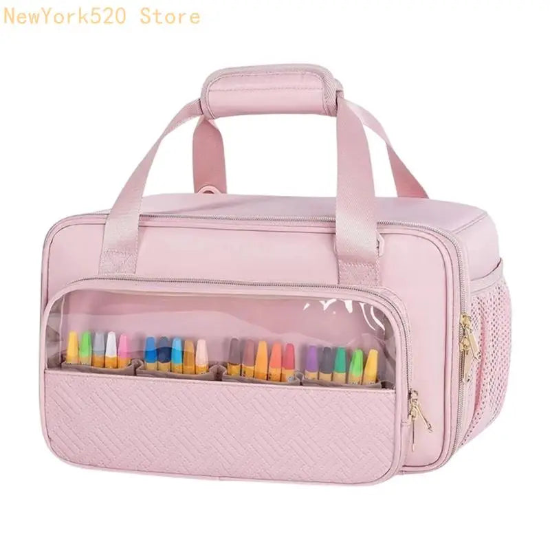Waterproof Art Supply Organizer Bag – Multi-Compartment Clear