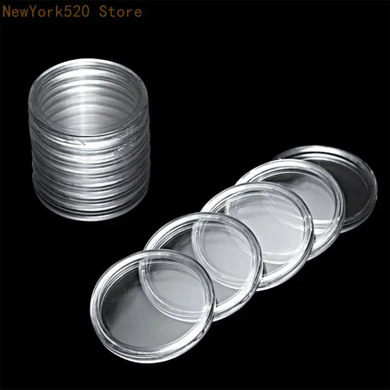 60-Piece 40mm Coin Holder Capsules & Storage Box – Moisture Proof