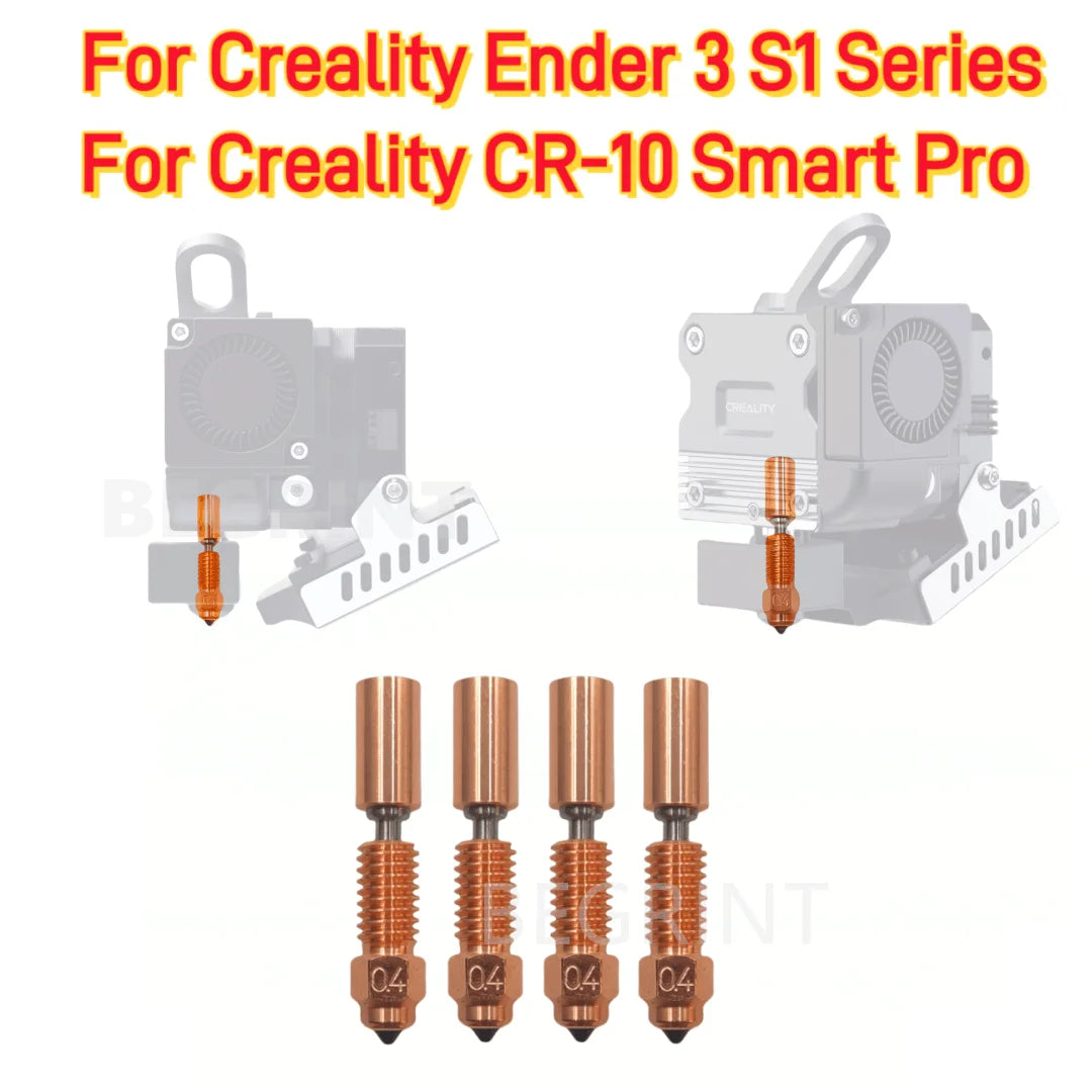 Creality Sprite Extruder Pro Quick-Swap Nozzle Kit – Copper & Titanium
