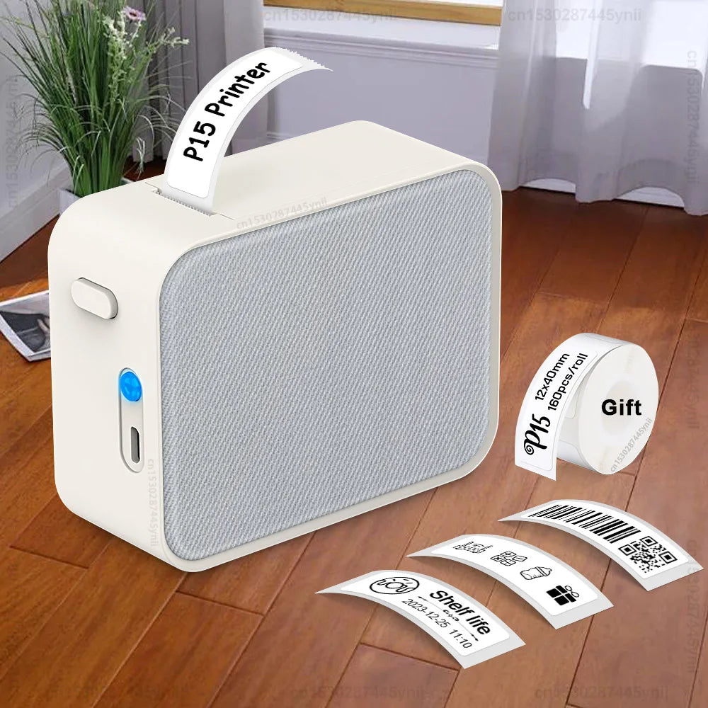 Labelwell P15 Bluetooth Thermal Label Maker | Inkless Mini Printer