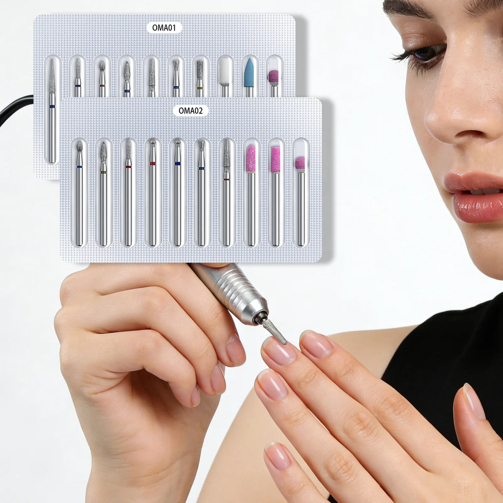 Russian Manicure Drill Bits Set – Cuticle Removal Nail File Kit