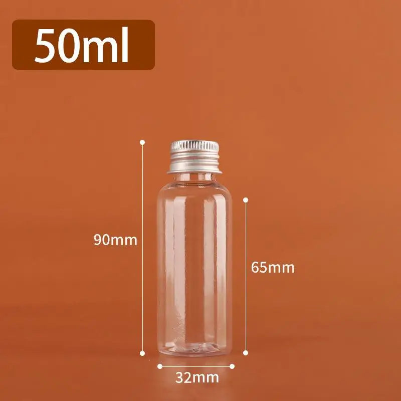 Refillable Travel Cosmetic Bottles | Plastic & Aluminum Cap