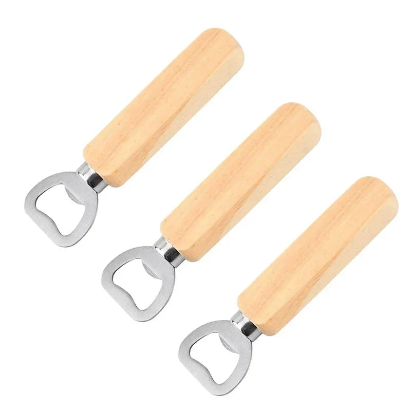 Wood Handle Stainless Steel Bottle Opener – VIBE