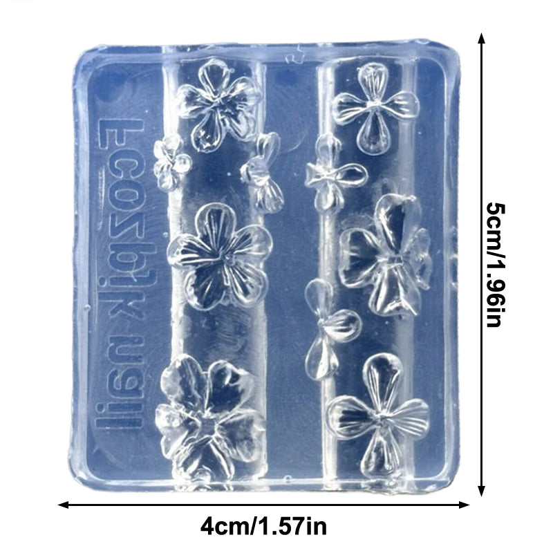 Butterfly Silicone Nail Art Carving Mold – DIY Manicure Stencil