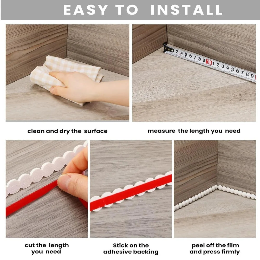 3M Flexible Self-Adhesive Wall Molding Trim Strip – Paintable PVC