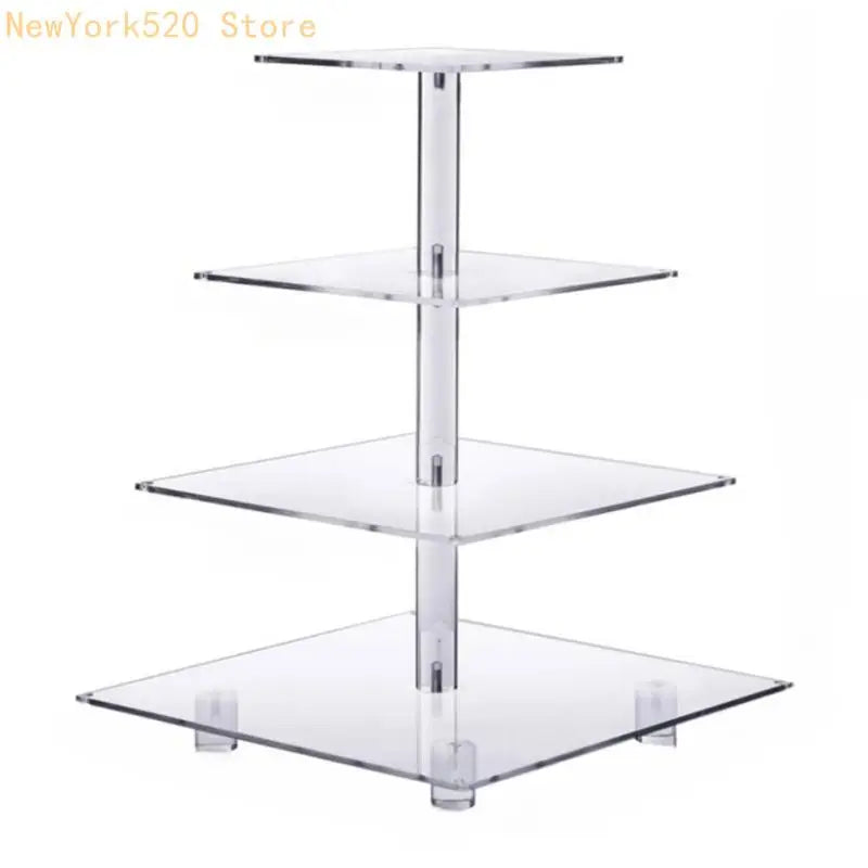 Clear Acrylic Cupcake & Dessert Display Stand – Multi-Tier