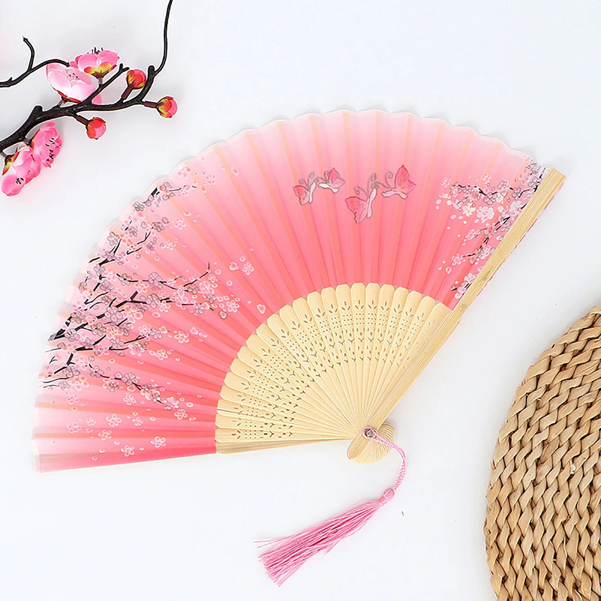 Vintage Folding Hand Fan – Chinese Dance & Home Décor Gift
