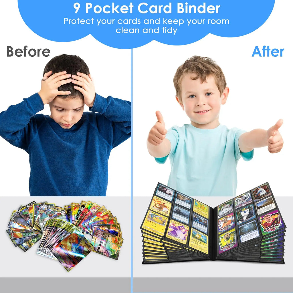 360-Card Trading Card Binder 9-Pocket Side-Loading Album Book