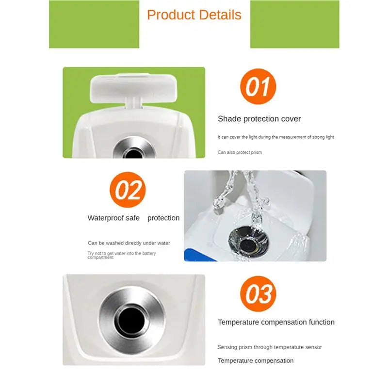 Digital Brix Refractometer 0–55% Sugar Meter 3-Pack