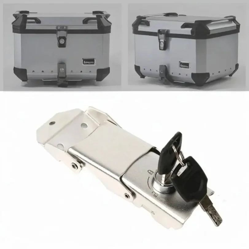 Stainless Steel Motorcycle Trunk Buckle Lock + 2 Keys