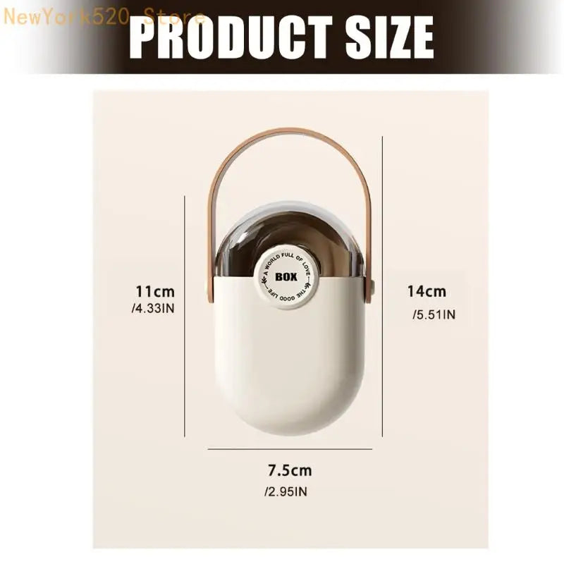 2-Pack Travel Soap Box Ventilated Leakproof Soap Holder Case