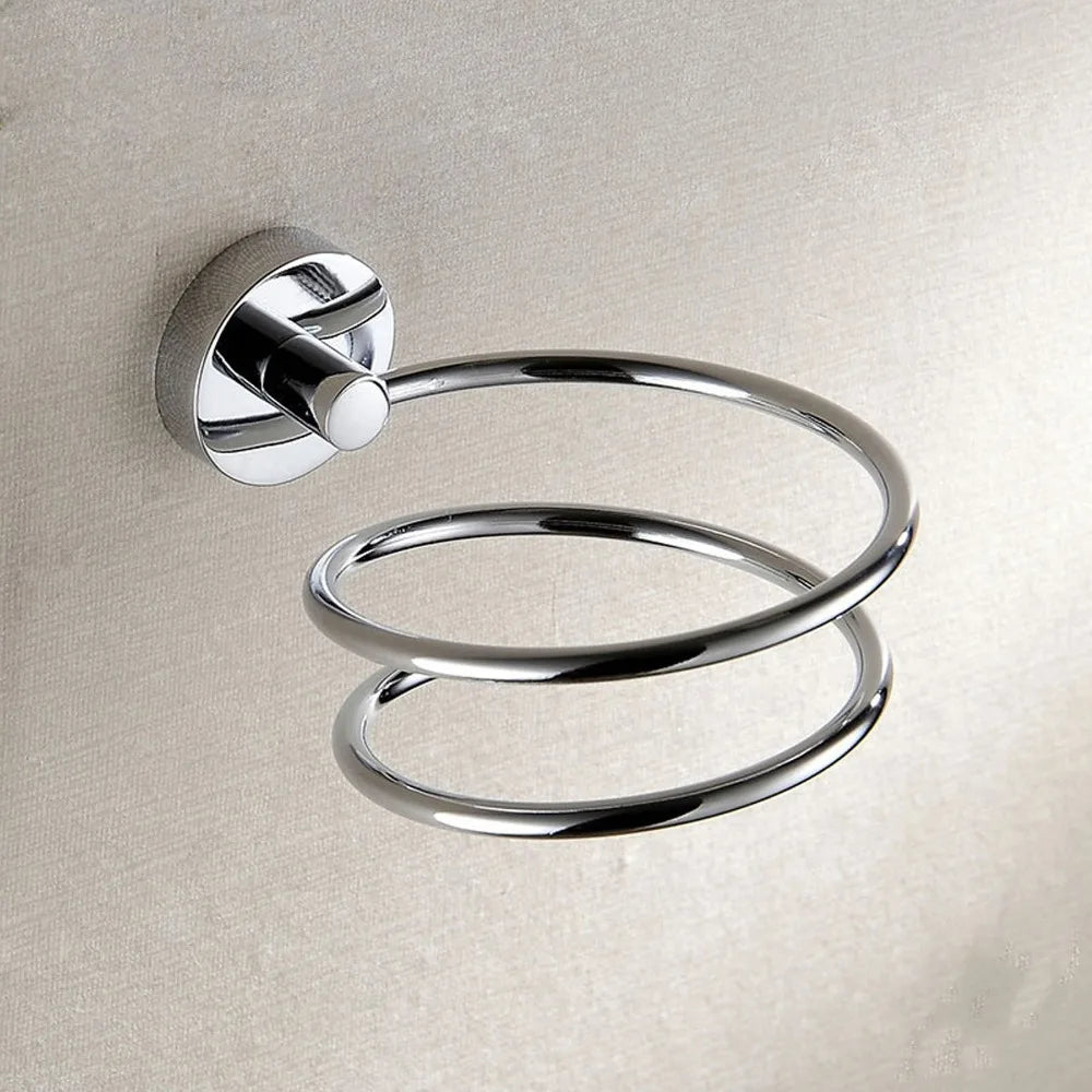 Wall Mounted Stainless Steel Hair Dryer Holder – Rust Proof
