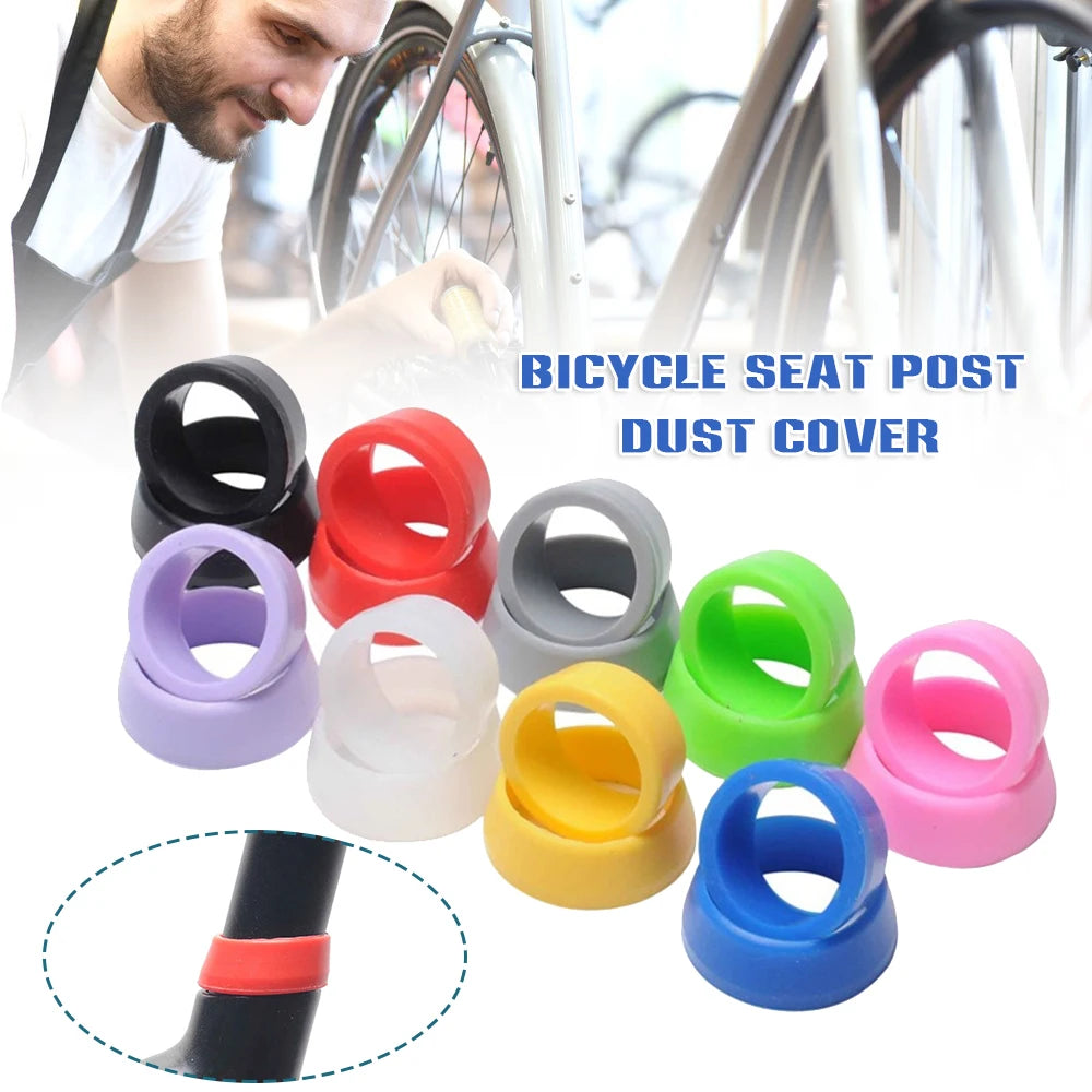 Silicone Bicycle Seat Post Cover – Waterproof Non-Slip Protector