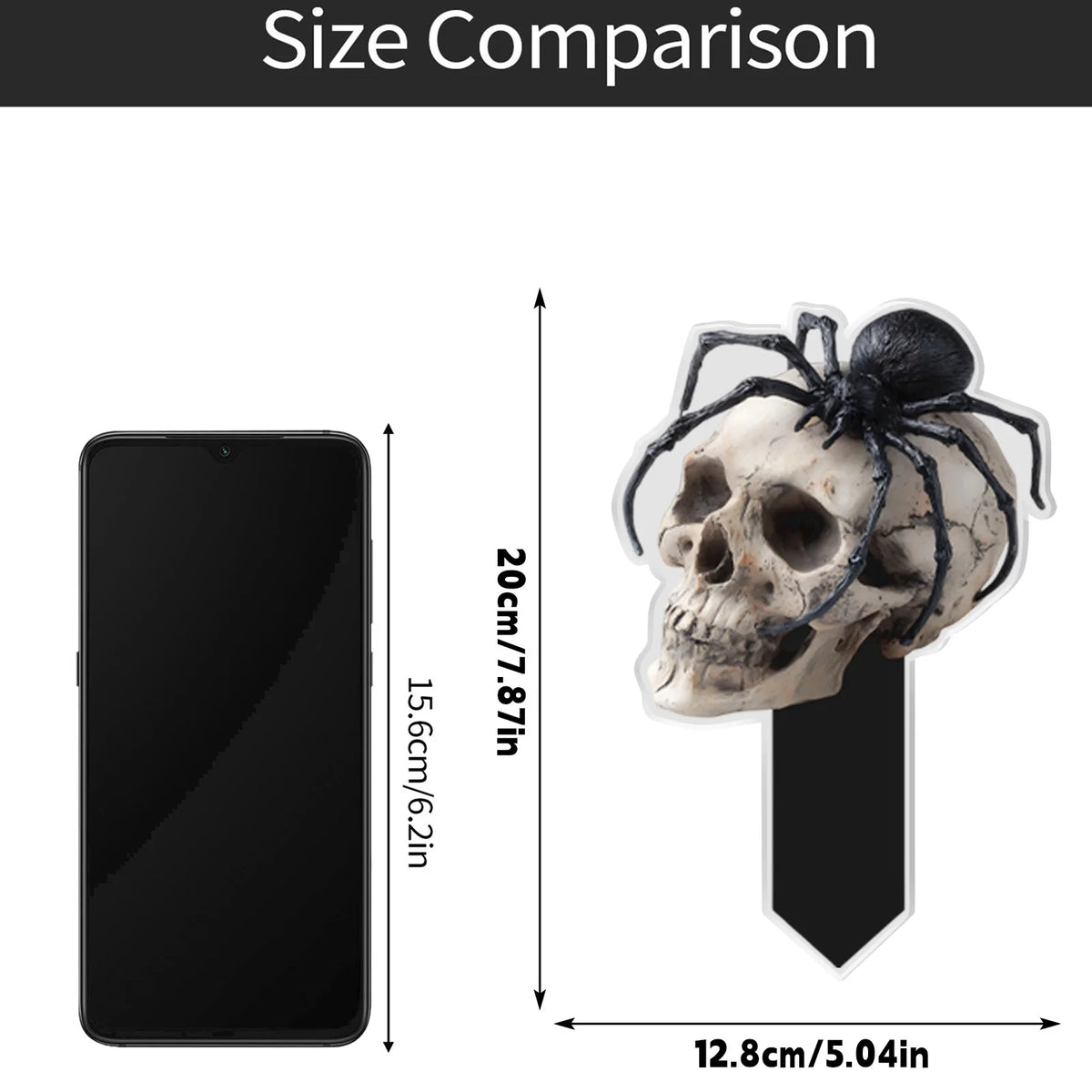 Zombie Skull Stake Halloween Yard Decoration Horror Prop