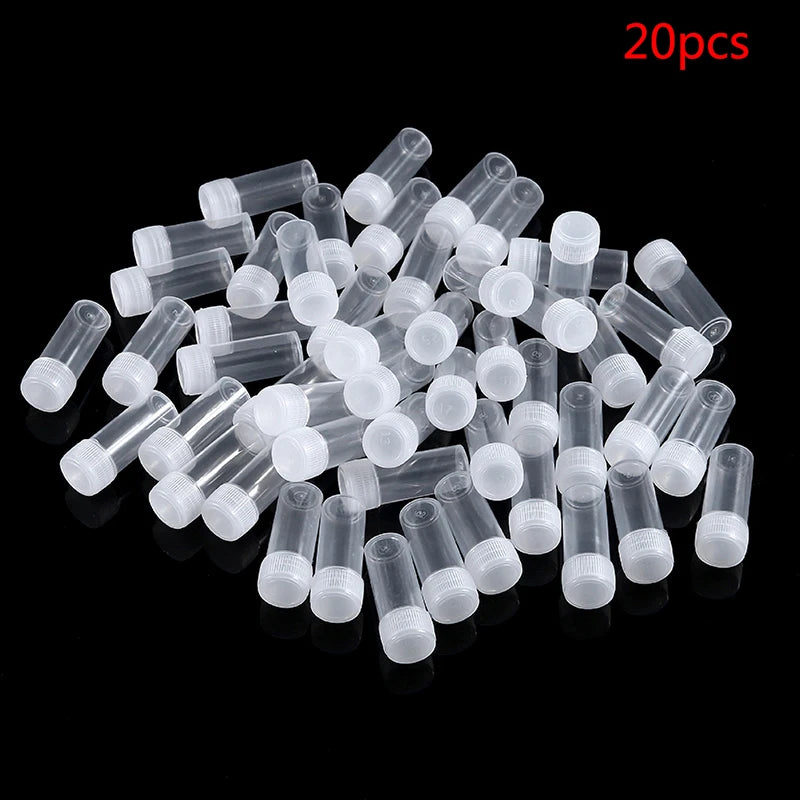 20PCS 5ml Mini Plastic Sample Vials & Small Bottles with Lids