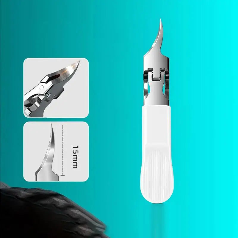 Slanted Pointed Nail Clipper Anti-Splash Stainless Steel