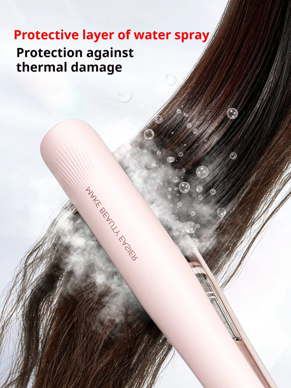 Cold Mist Hair Straightener – 3-in-1 Ionic Flat Iron