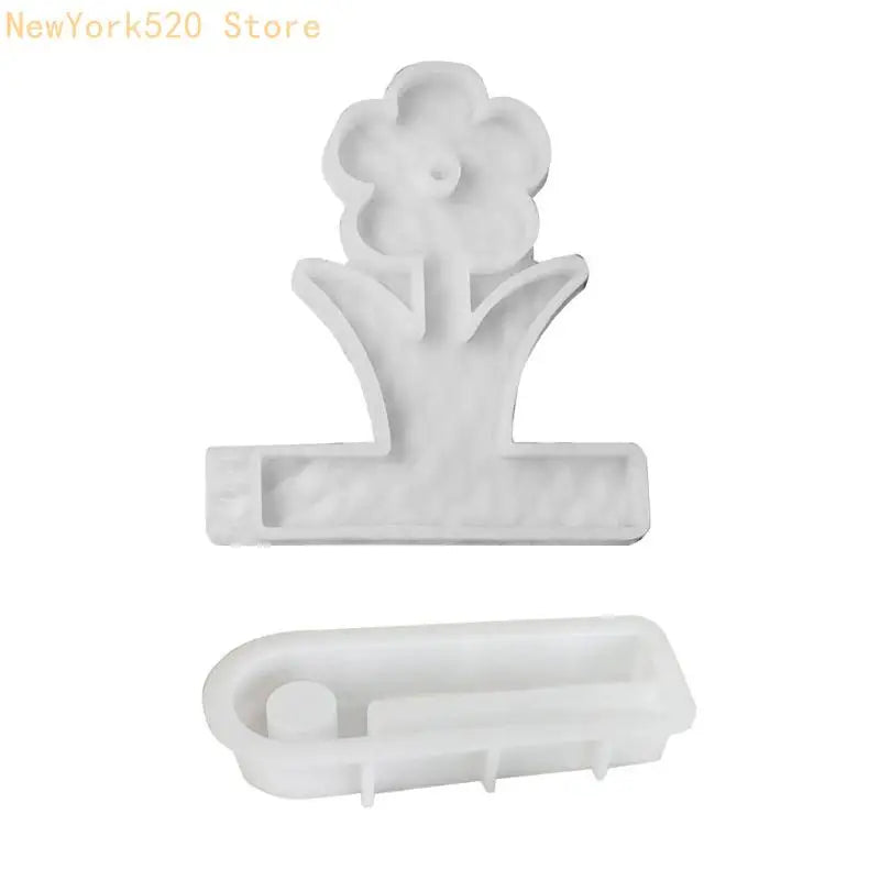 Silicone Flower Holder Mold with Base – DIY Candle & Craft