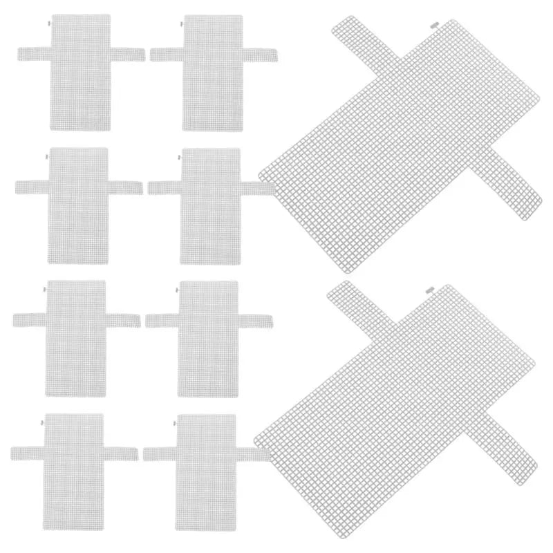 DIY Plastic Mesh Canvas Sheets for Weaving & Bag Making – 10 Pk