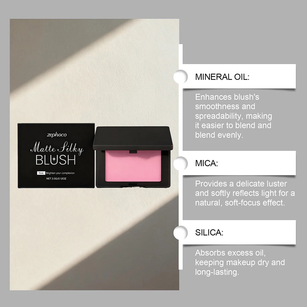 Eelhoe Matte Pink Cheek Tint – Velvety Blush Powder