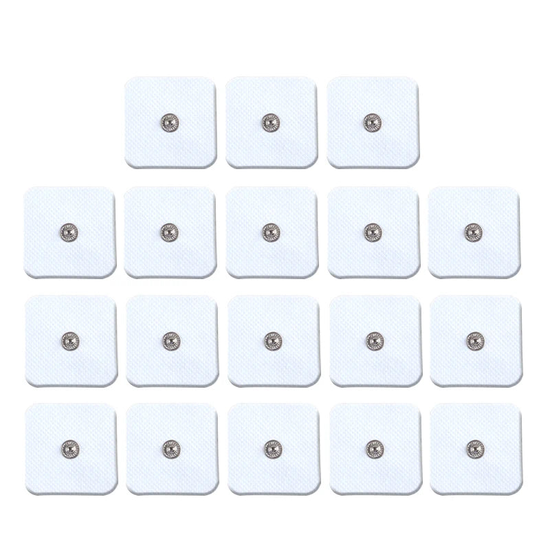 TENS Electrode Pads 4x4cm Reusable Self-Adhesive Gel 10 Pack