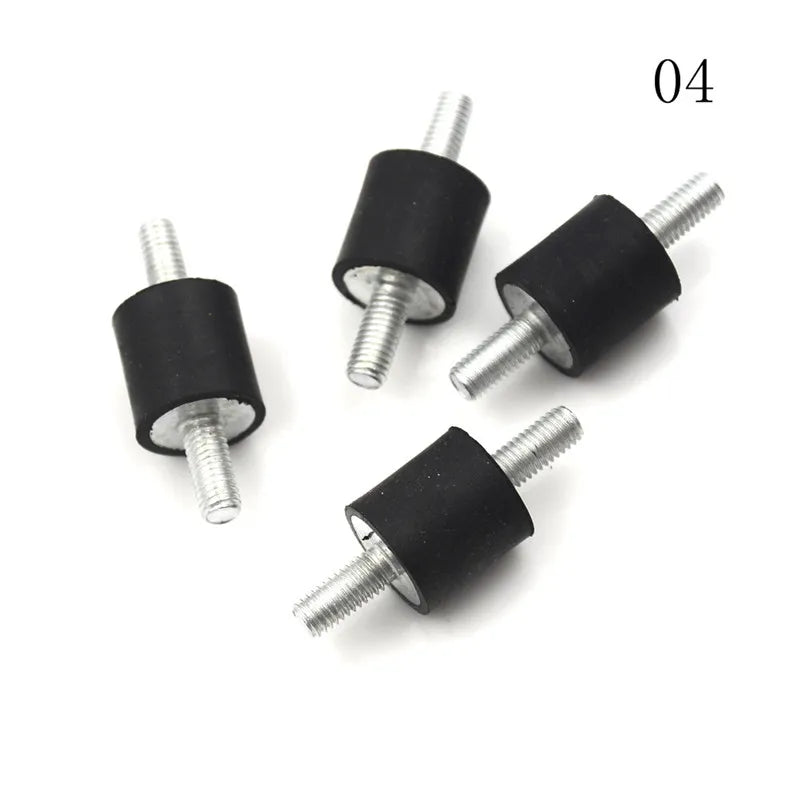 4-Pack M4–M8 Anti-Vibration Rubber Mounts for Compressors