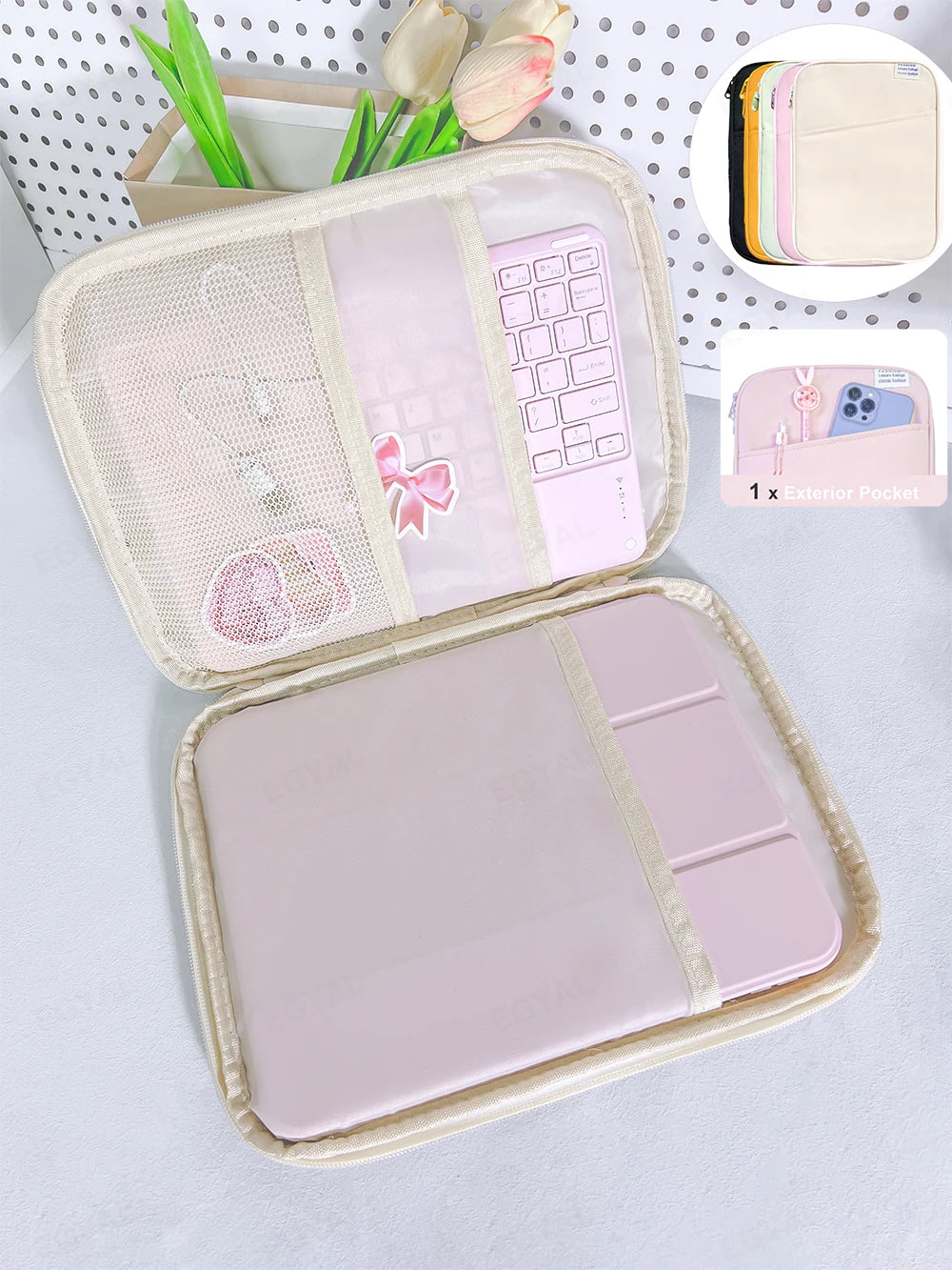 EGYAL Tablet Sleeve Bag 9–13" for iPad Samsung Xiaomi