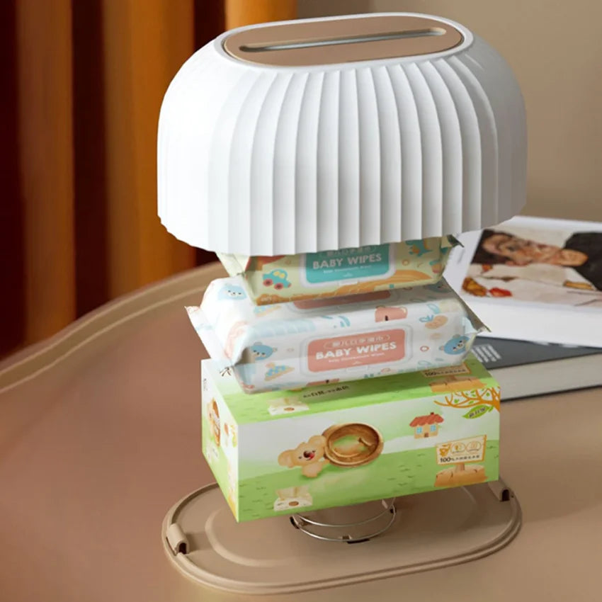 Spring Tissue Box Holder – Light Luxury Desktop Dispenser