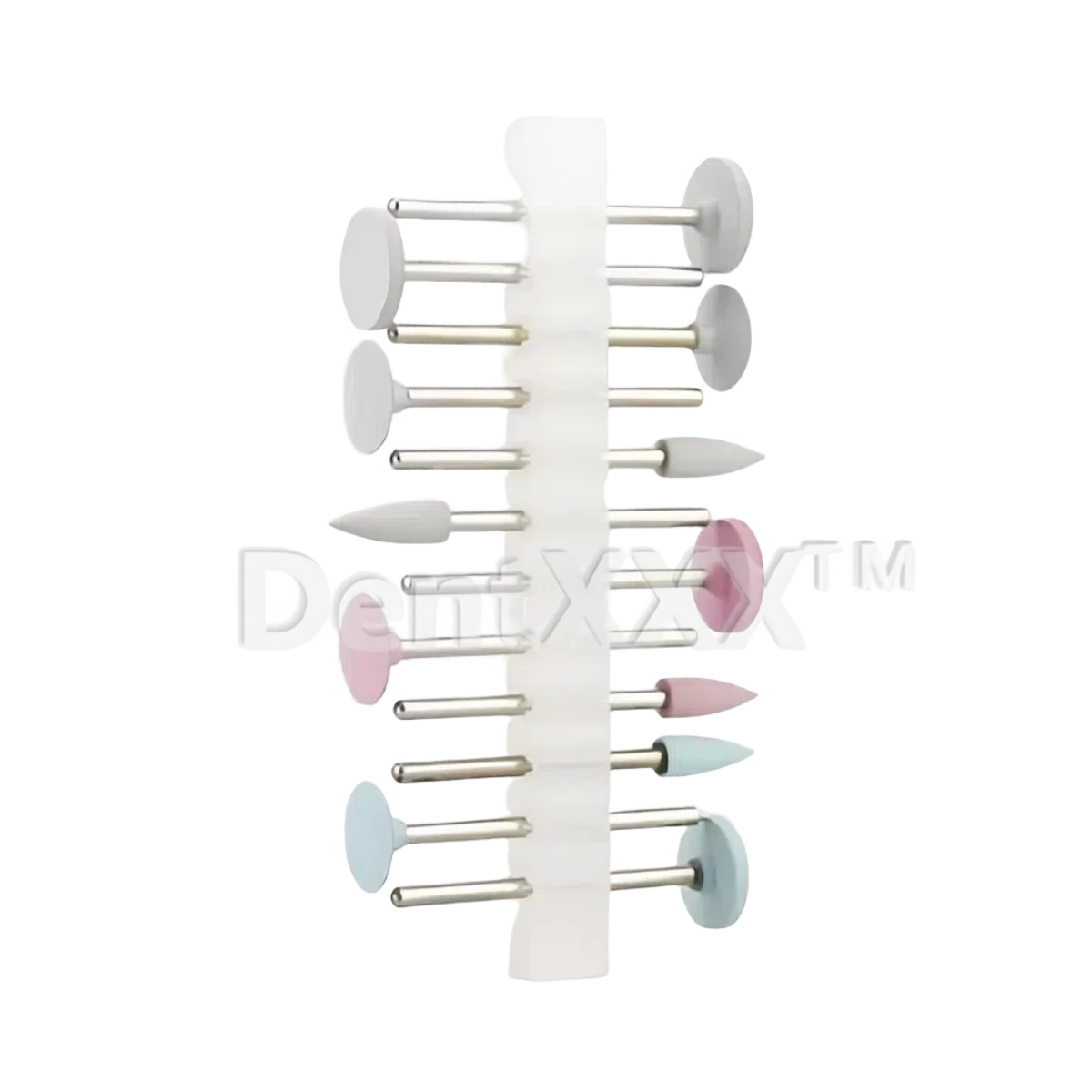 12-Pc Ceramic Silicone Polishing Kit – Disc, Pointed & Wheel