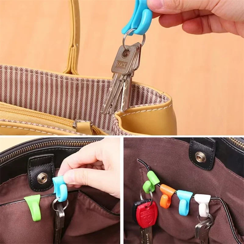 Key Clip Hook for Bag & Wallet – Anti-Lost Key Organizer
