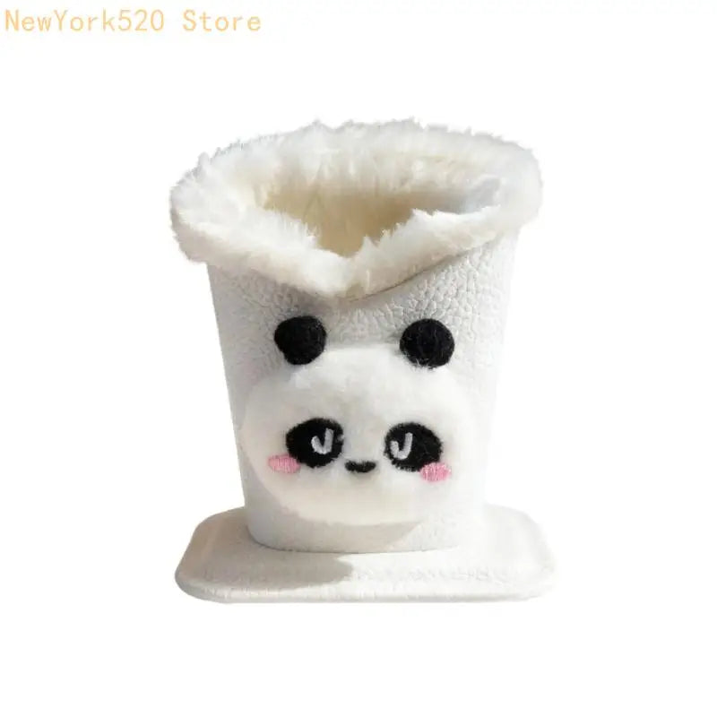 Cartoon Plush Eyeglasses Holder & Desk Organizer Stand