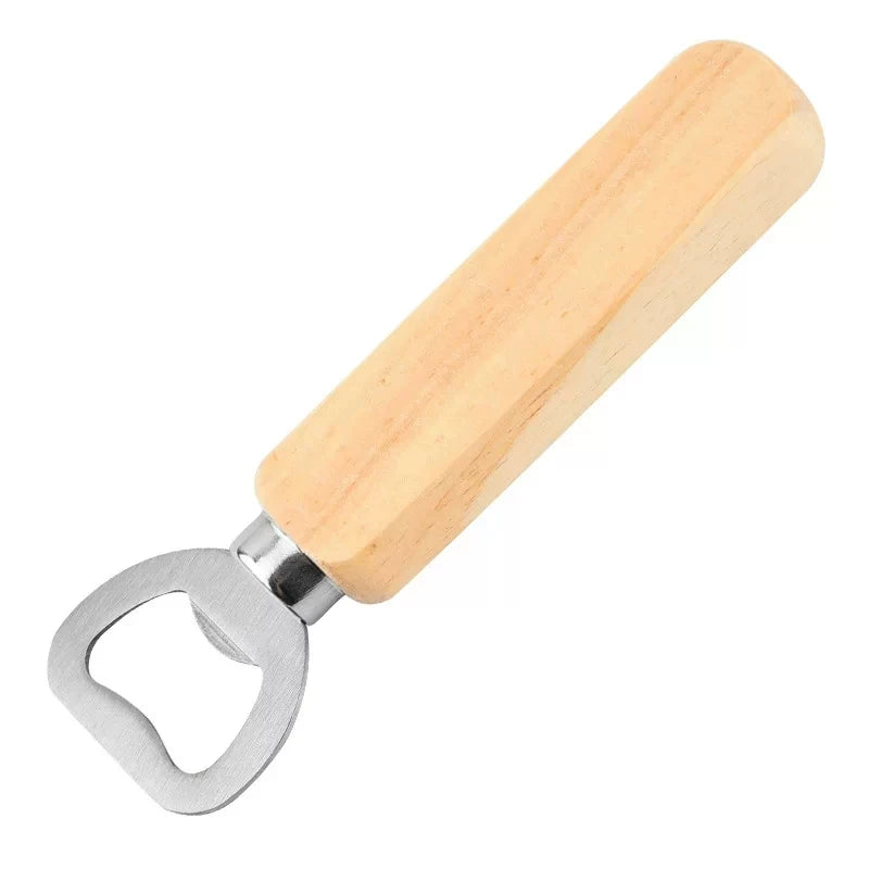 Wood Handle Stainless Steel Bottle Opener – VIBE