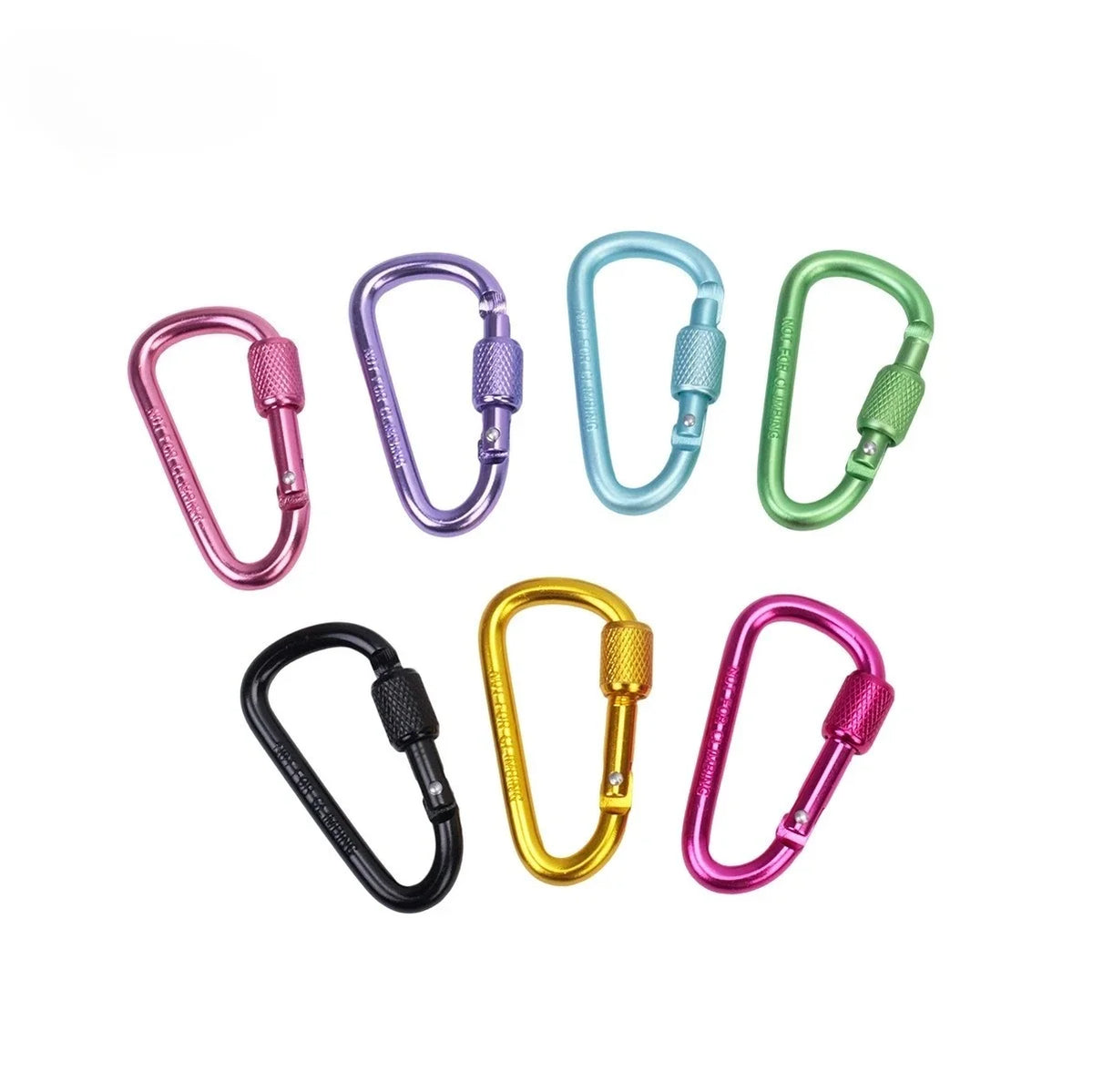 2-Pack Aluminum Quick-Release Hooks Backpack Buckles & Key Rings