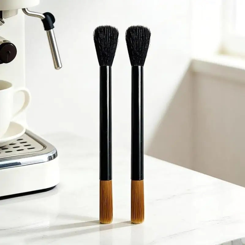 Double Head Coffee Cleaning Brush – Anti-Scratch Barista Tool