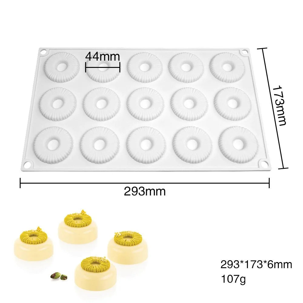 Silicone Cylinder Mousse Cake Mold – Non-Stick Baking Mold