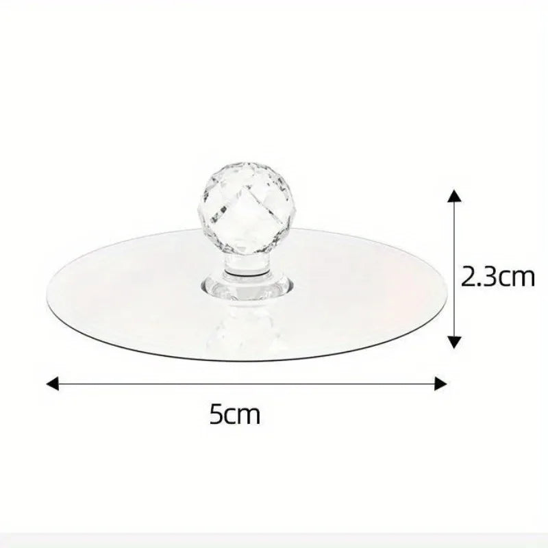Crystal Ball Self-Adhesive Cabinet Drawer Handles 5/10 Pack