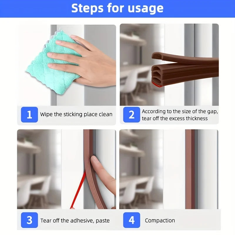 6M Silicone Sealing Strip – Soundproof & Thermal Insulation