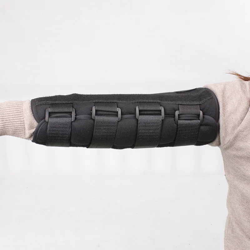 Hinged Elbow Brace Adjustable Arm Support Splint S/M/L