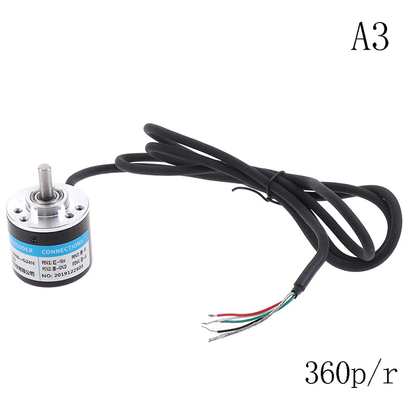 Photoelectric Incremental Rotary Encoder 5V–24V 100–600P/R