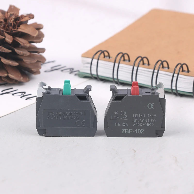 XB4 XB5 Flame-Retardant Contact Base ZBE-101 NO ZBE-102 NC